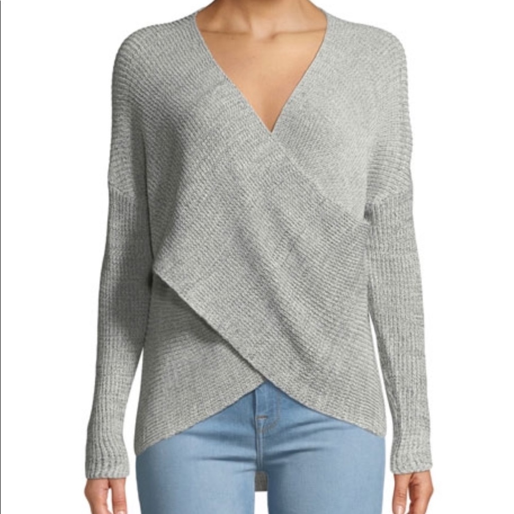 ASTR the label wrap front sweater